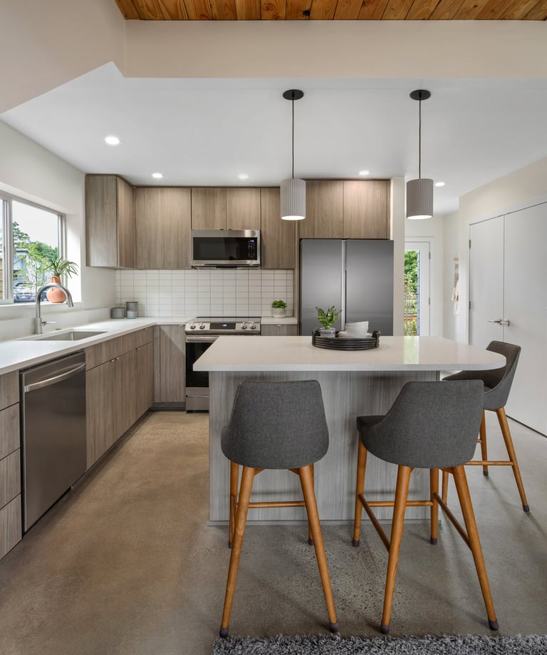 Modern renovated kitchen